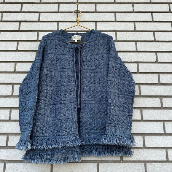 Current Elliott Cable Fringe Cardigan Sweater - Picture 3 of 13
